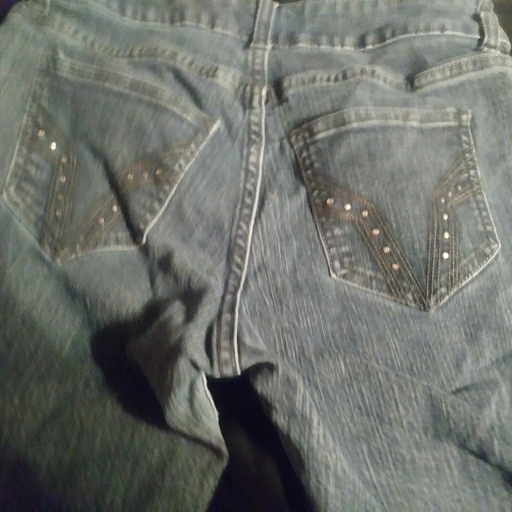 Dark blue jeans